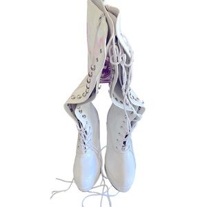 Womens Costume Disco 70s 80s GoGo Platform Boots